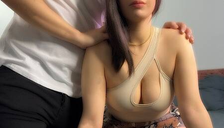 دوستم اومد خونمون منتظر من بود که شروع به صحبت با ما . مانم کرد . داستان کامل و پر مکالمه step mom