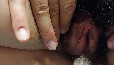 Hot latina fingering pussy, hairy pussy, big nipples. Big tits amateur brunette, big ass. Sexy wife