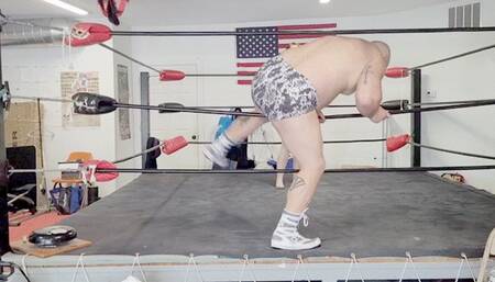 Sexy femdom wrestling and ballbusting