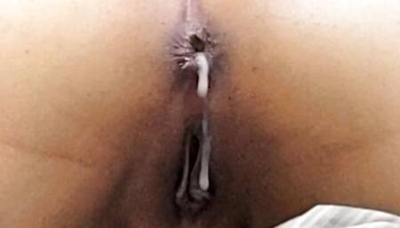 My Husband Fuked My Ass Gave Me Rough Anal Punishement For Being cheating wife - Huge Creampie - Painal