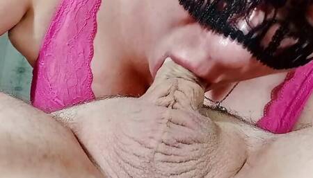 No hands blowjob in 69 position with creampie in mouth - Agata Anallove