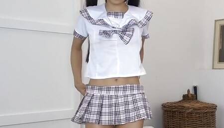 Cheating Asian GF Fucks 12inch Cock