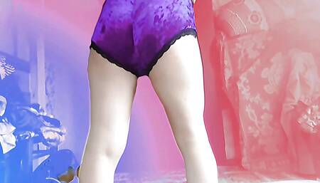 Without Hands Candy Ladyboy Babe Shemale Pre Cumming Masturbation Workout With Cute Legs