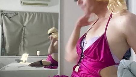 SISSY SLUT SUB FUCKS ASS WITH DILDO CROSS DRESSER CAM WHORE CD_SUB2021