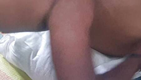 Telugu Stepson lick her stepmom pussy and fucked her hard and step mom gives him foot job in between
