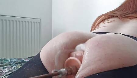 Anal machine creamy hard assfuck.