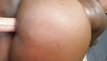 African Babe Sucks White Cock for a Creampie Explosion