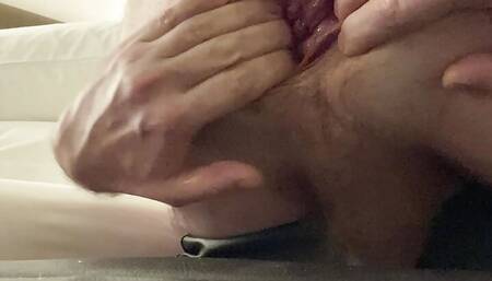 Insertions in my gaping hole, with nice wet sounds.