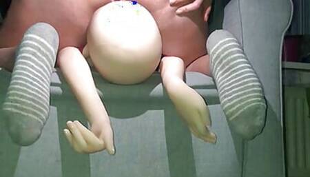 deep ass cumshot on doll's face