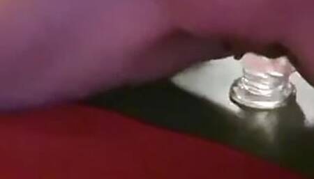 I stretch my ass with a big fat dildo and cum so hard