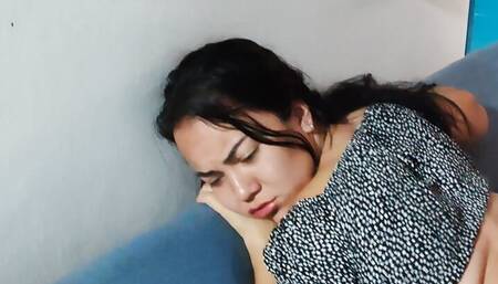 Rioc and Anita having romantic sex on the balcony of the house