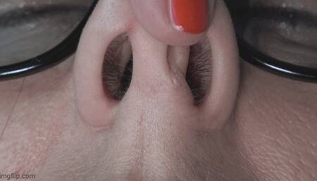 The inside of my big nose