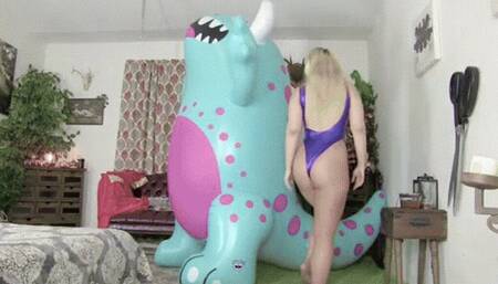 Super Galas vs The Ginormous Inflatable Monster: Dry Humping, Blowjob, Fuck, Smoking & Cigarette Popping