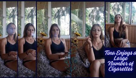 Tina's Darkside: Chainsmoking 5 cigarettes and becomes dizzy