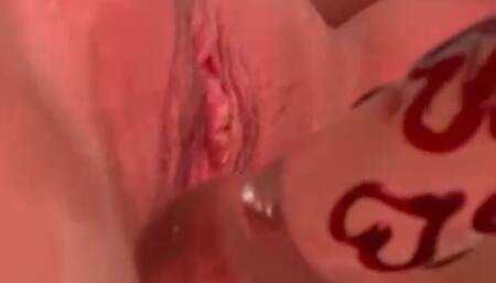 Horny Saxon Woman Masturbates Herself with a Dildo