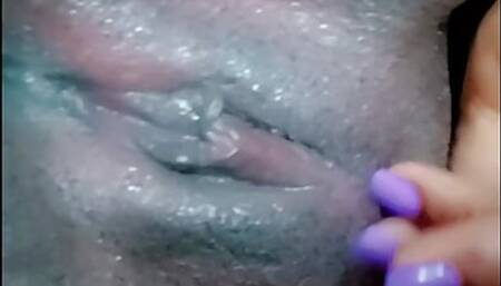 Real life Horny amateur masterbate, fingering herself while....