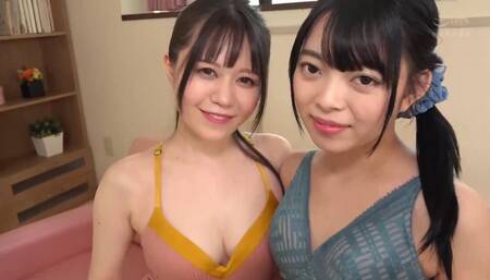 Threesome service while being vacuumed sucked with nipples and slowly played with my dick. 2