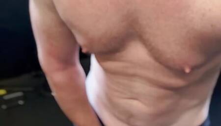 HARD at it in the gym