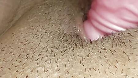 Young woman who gets off while masturbating