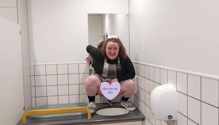 Pissing In Public Toilet Sink RISKY!!!