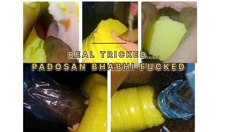 Real tricked neighbor fucked sister-in-law's swollen pussy in a fierce way