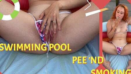 Pissing and Smoking in the Inflatable Pool!