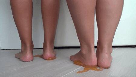 yellow slime on our heels FF