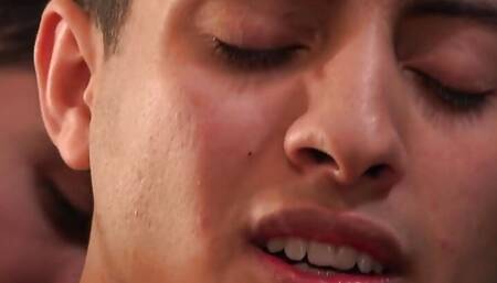 Locker room DILF bareback fucks Latin twink in public anal