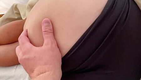 Woke up my big ass step sister in a tent and fucked her