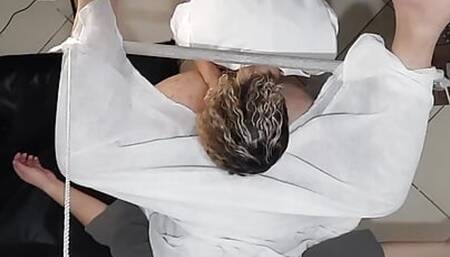 Urologist doctor gets horny during a prostate exam and ends up fucking the patient with her strapon