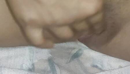Nepali girl fingering pussy at home