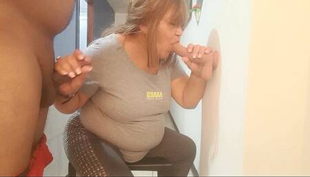 Mature Granny Sucking Two Cocks Is Her Fantasy