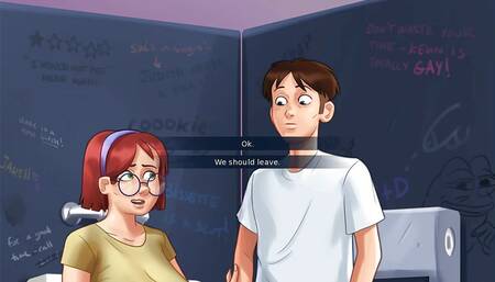 Summertime Saga Reworked - 5 In The School Toilets by MissKitty2K