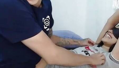 Tickling armpits and feet fetish