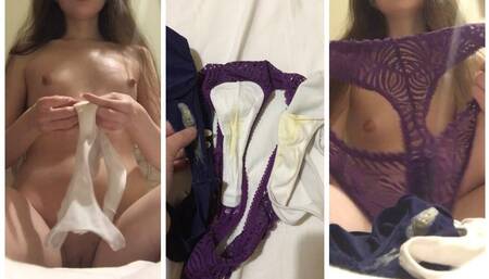 You love to smell Dirty UNDERPANTS, right?! REVIEW Russian Mistress On Worn Panties Close-Up With Sweet Voice