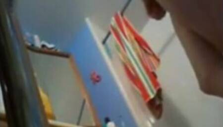 spying on Stepmother who is a house nudist