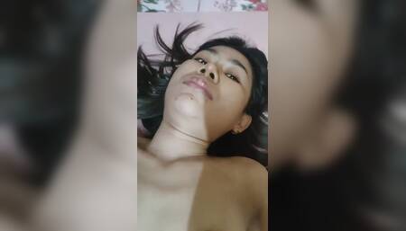 Hot Sexy Petite Asian Brunette Girl Small Pussy Show