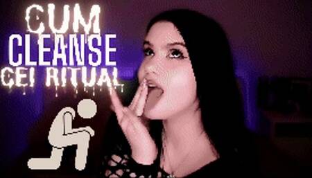 Cum Cleanse: CEI Ritual for Submissives (Cum Eating Instructions, JOI Games, FemDom POV)