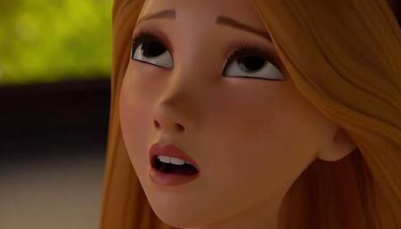 rapunzel cowgirl with flynn. tangled