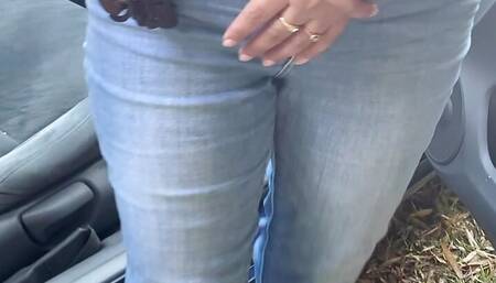 Miss Hairy pissing in the dark night, a dirty piss compilation