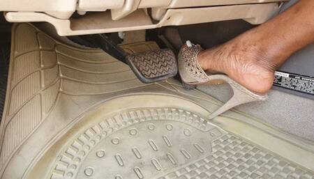 Giving My Lexus Some LOVE In My Gold Mules