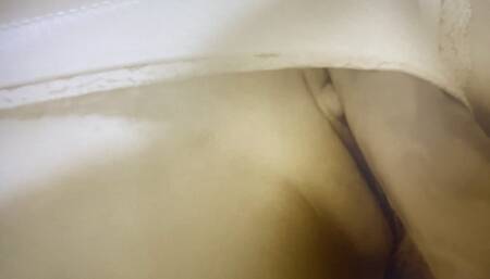 Petite Pussy rubs against neighbor's cock. Neighbor let me fuck her little pussy in panties. Secret in the room