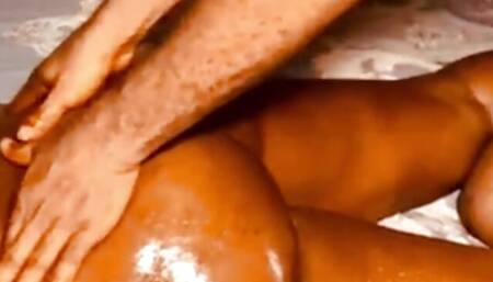 Big Ass Milf enjoy organic massage with Hot doggy