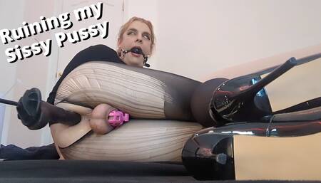Ruin my Sissy Pussy - High Speed Fuck in Pantyhose and Heels FULL VID on LayneLovee Manyvids