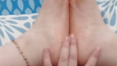 I masturbate with my feet to go to work hot