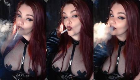 Nothing to say, looking hot and smoking