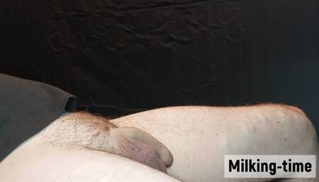 Side View Amazing Detailed Penis And Balls Massage Until Cumshot