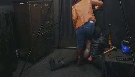 Just New Boot Ball Busting