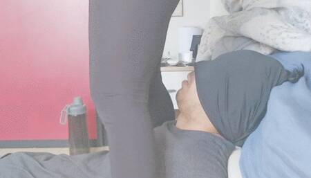 Training with my ass slave