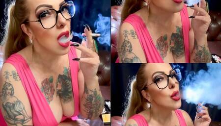 Hot, cheeky secretary teasing her boss